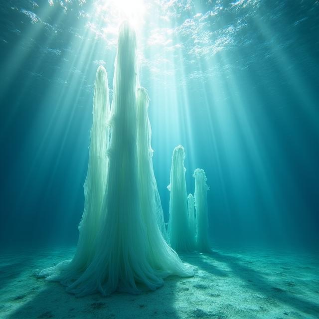 Installazione artistica subacquea mozzafiato