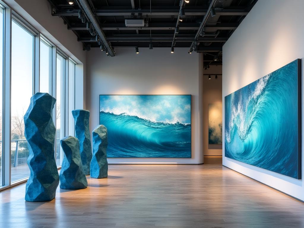 Interno di una galleria d\